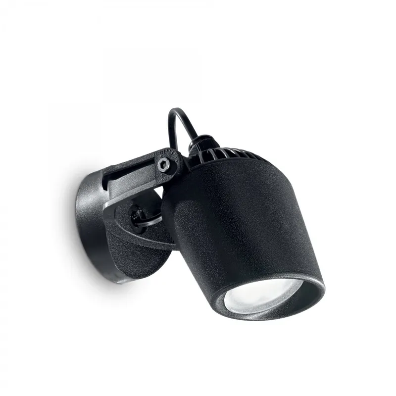 Ideal Lux 096476 kültéri fali spotlámpa Minitommy 1x4,5W GU10 IP66 - fekete Akciós ár