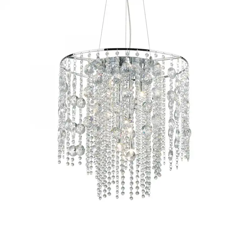 Olcsóbb Ideal Lux 044767 mennyezeti függőlámpa Evasione 10x40W G9 - kristály