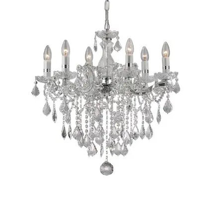 Ideal Lux 035604 mennyezeti függőlámpa Florian Cromo 12x40W E14 - króm Rendeld meg most