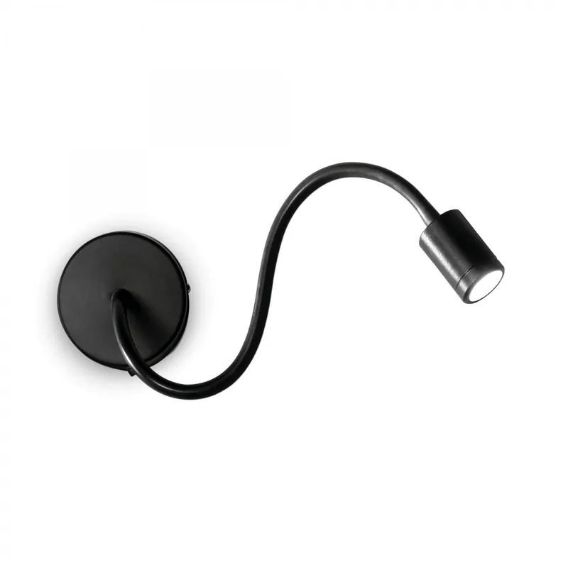 Ideal Lux 097190 LED fali lámpa Focus 1x3W 130lm 3000K - fekete Biztonságos fizetés