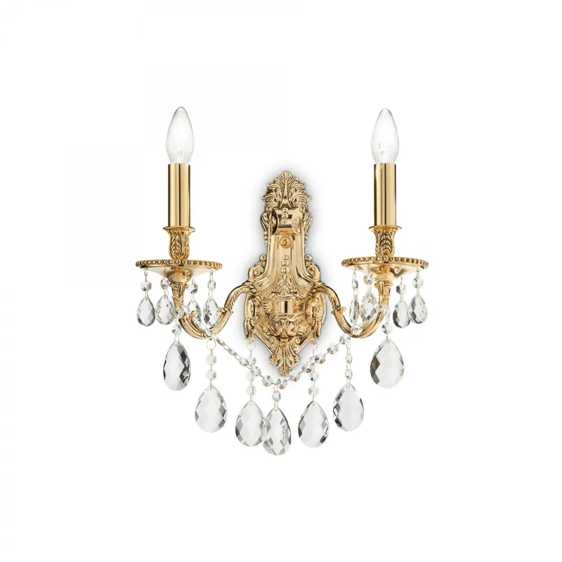 Ideal Lux 060491 fali lámpa Giaconda Oro 2x40W E14 - aranyszínű Ajánlat