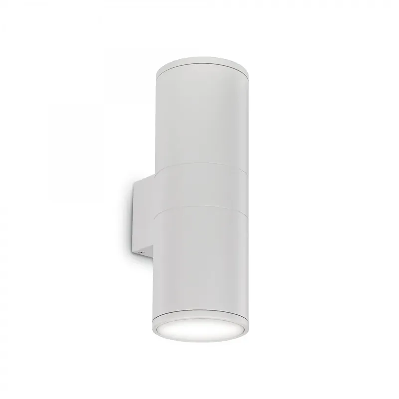 Nézd meg most Ideal Lux 092300 kültéri fali lámpa Gun 2x60W E27 IP54 - fehér