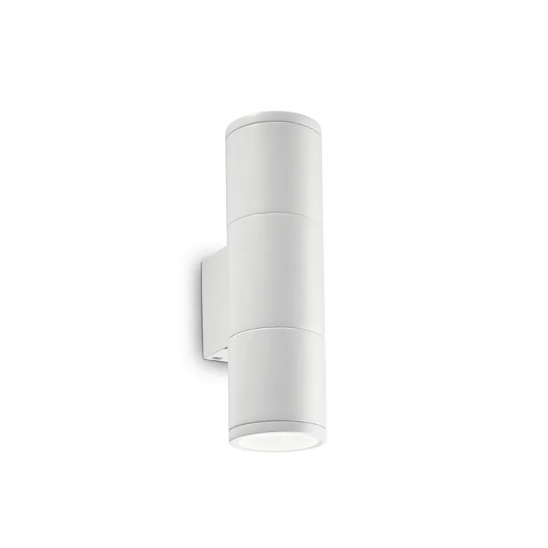 Akció Ideal Lux 100388 kültéri fali lámpa Gun 2x35W GU10 - fehér