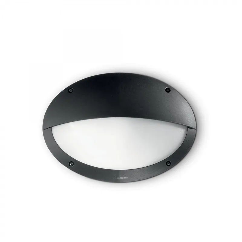 Akciós ár Ideal Lux 096728 kültéri fali lámpa Maddi 1x23W E27 IP66 - fekete