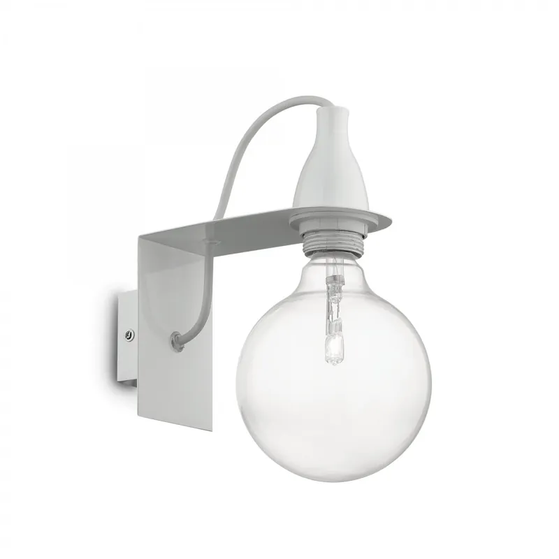 Bestseller Ideal Lux 045191 fali lámpa Minimal Bianco 1x70W E27 - fehér