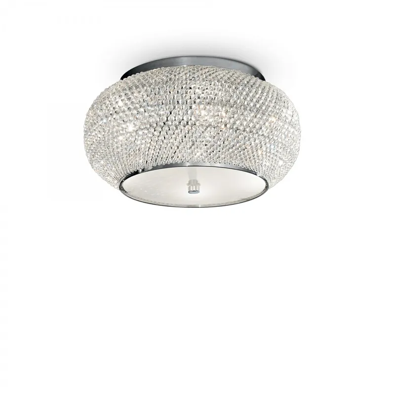 Ideal Lux 100784 mennyezetre szerelhető lámpa Pasha 6x40W E14 - króm Olcsó