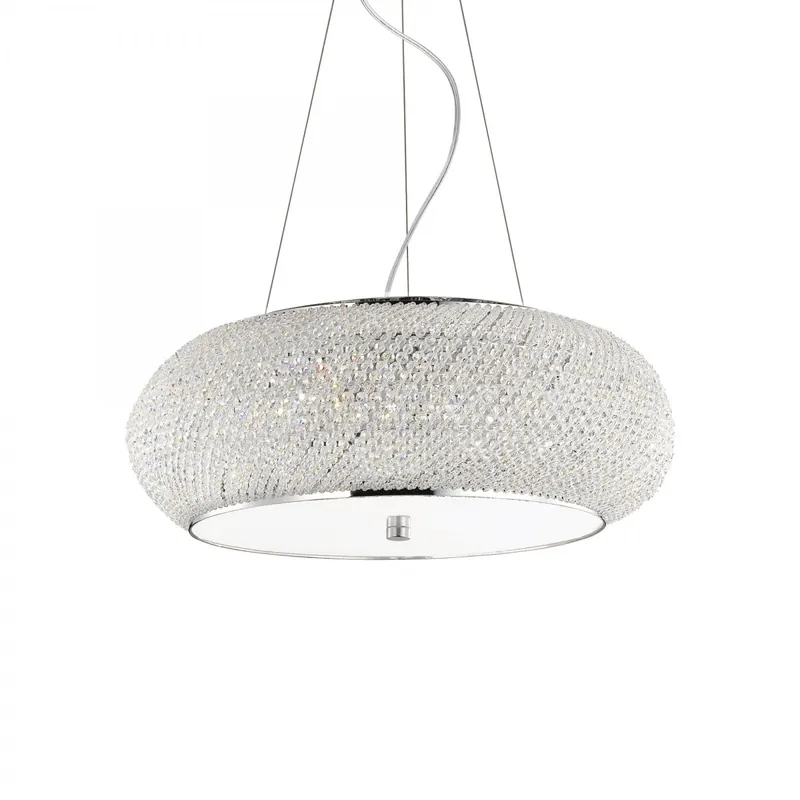 Ideal Lux 082196 mennyezeti függőlámpa Pasha Cromo 10x40W E14 - króm Prémium
