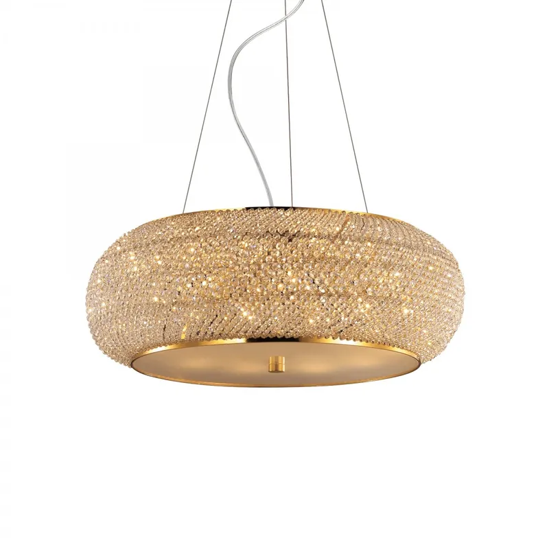 Expressz kézbesítés Ideal Lux 082257 mennyezeti függőlámpa Pasha Oro 10x40W E14 - aranyszínű