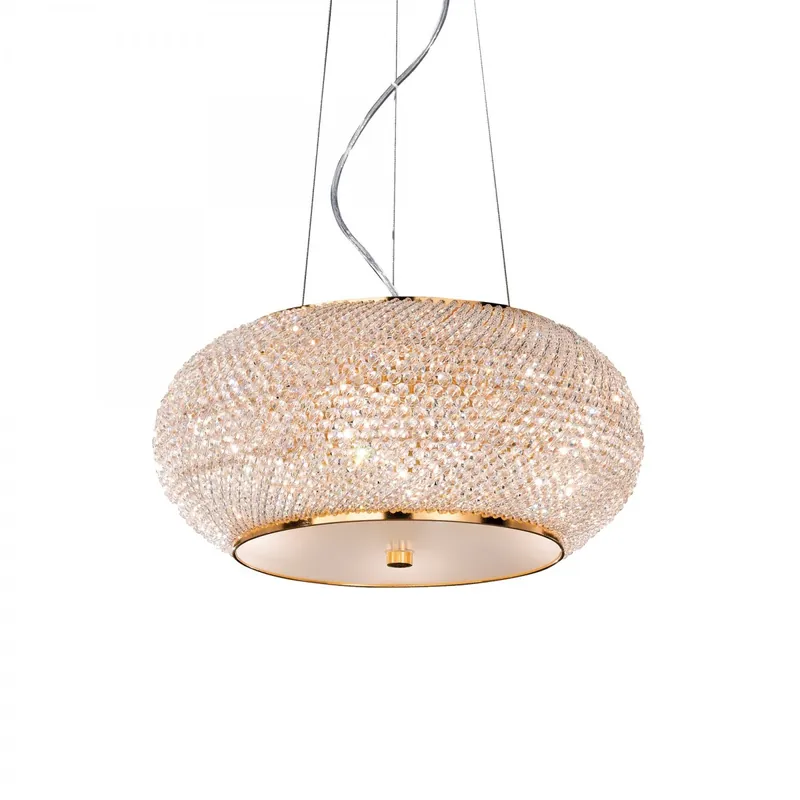 Ideal Lux 082172 mennyezeti függőlámpa Pasha Oro 6x40W E14 - aranyszínű Exkluzív ajánlat