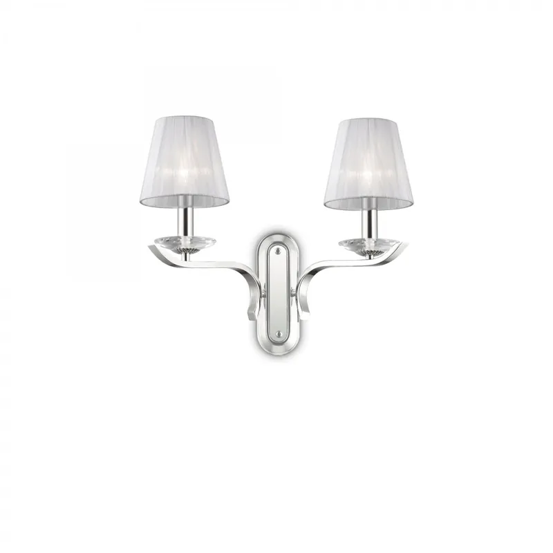 Ideal Lux 059211 fali lámpa Pegaso 2x40W E14 - fehér Kedvezmény