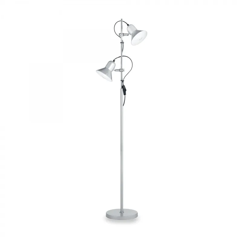 Árengedmény Ideal Lux 061115 állólámpa Polly 2x60W E27 - ezüstszínű