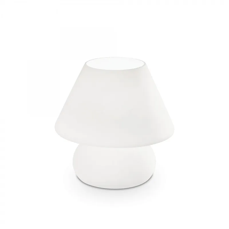 Ideal Lux 074702 asztali lámpa Prato Big 1x60W E27 - fehér Gyors szállítás
