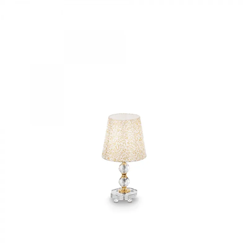 Ideal Lux 077734 asztali lámpa Queen Small 1x60W E27 - aranyszínű Szezonális akció