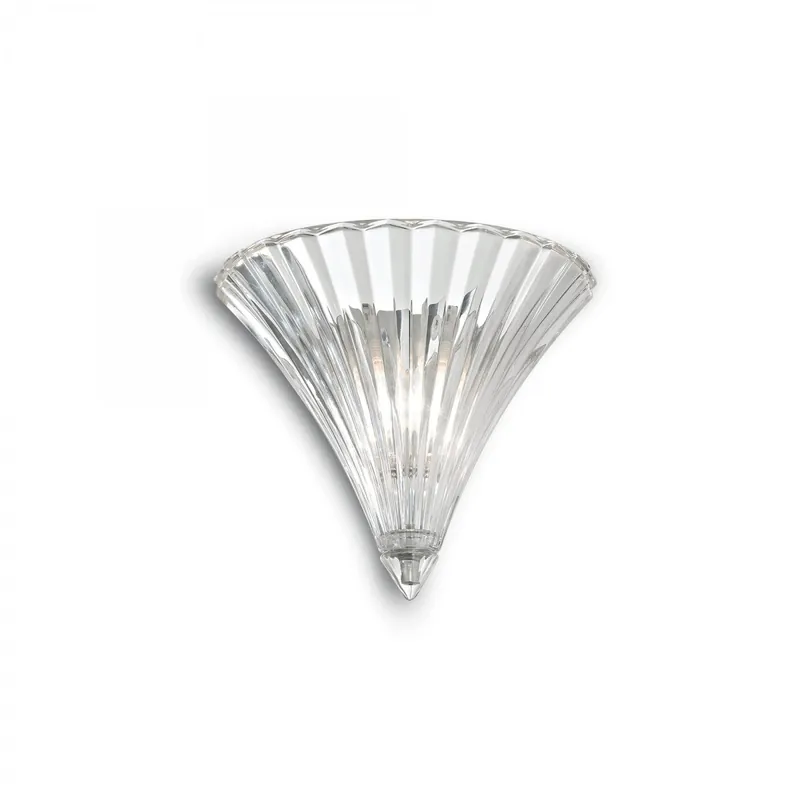 Csak ma Ideal Lux 013060 fali lámpa Santa Small Transparente 1x40W E14