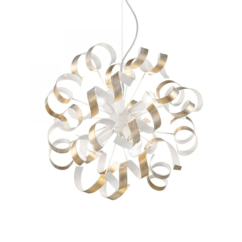 Vedd meg online Ideal Lux 101606 mennyezeti függőlámpa Vortes Oro 6x40W E14 - aranyszínű