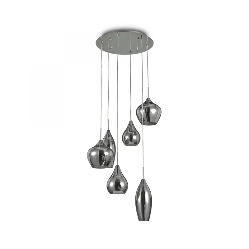 Ideal Lux 111841 mennyezeti lámpa Soft Fume 6x40W E14 Árengedmény