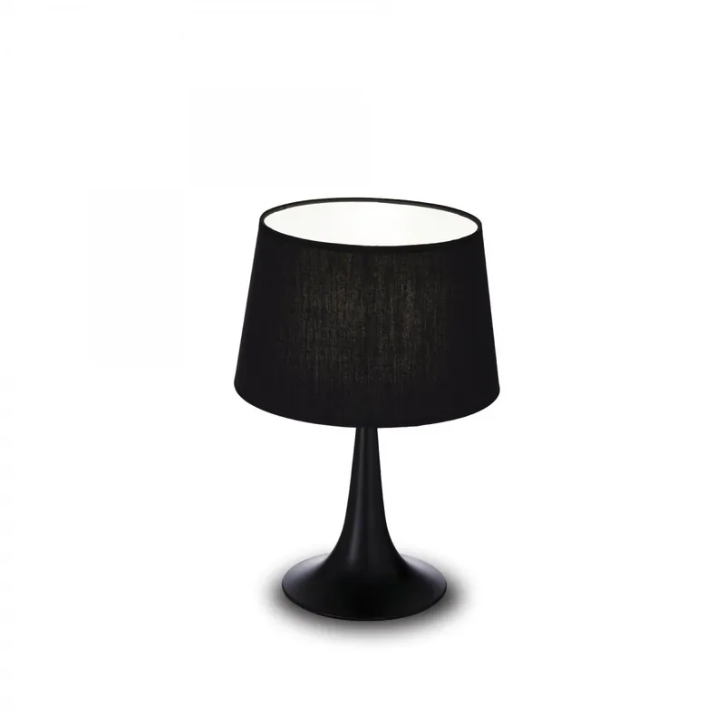 Ideal Lux 110554 asztali lámpa London 1x60W E27 - fekete Árengedmény