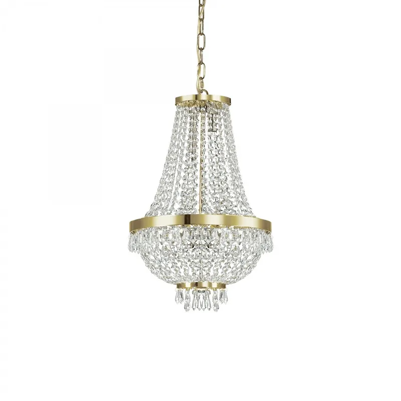 Ideal Lux 114729 mennyezeti függőlámpa Caesar Oro 6x40W G9 - kristály Árcsökkenés