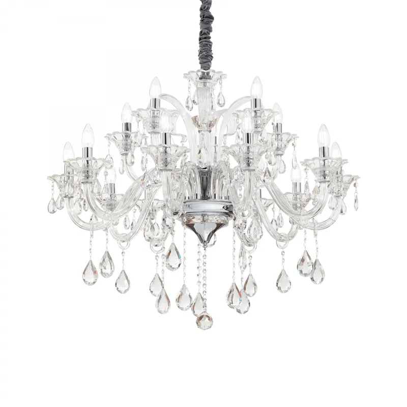 Ideal Lux 114170 mennyezeti függőlámpa Colossal Transparente 15x40W E14 Különleges ajánlat