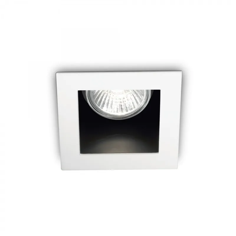 Újdonság Ideal Lux 083230 süllyesztett spotlámpa Funky 1x50W GU10 - négyzet alakú, fehér