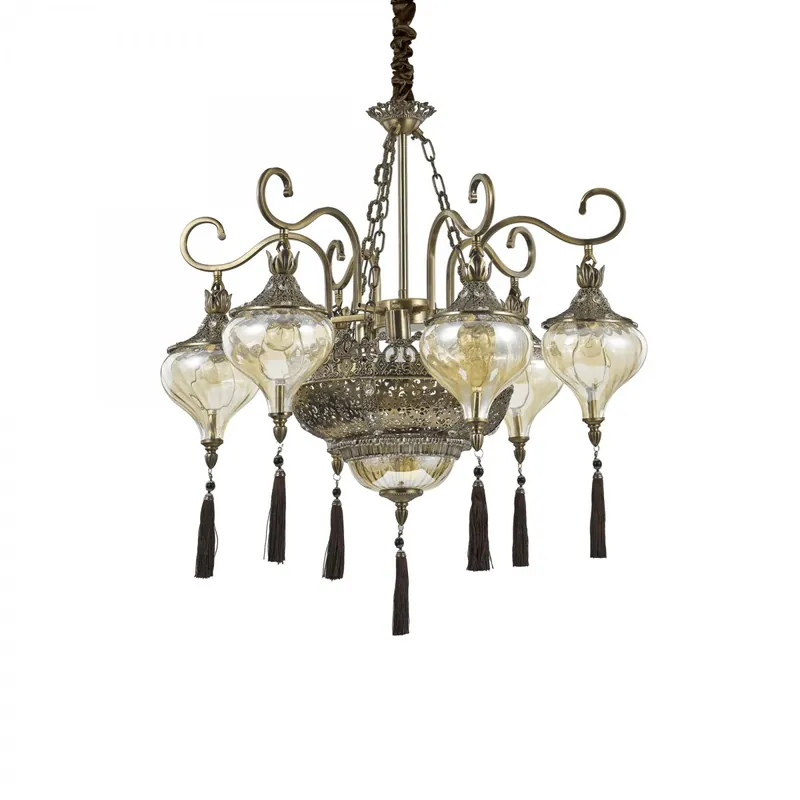 Ideal Lux 116006 Hármas mennyezeti lámpa 9x60W E27 - aranyszínű Vásárlói kedvenc