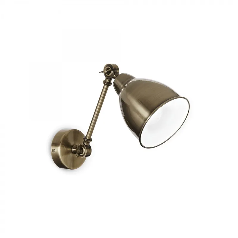 Ideal Lux 027876 fali lámpa Newton Brunito 1x60E E27 - bronzszínű Exkluzív ajánlat