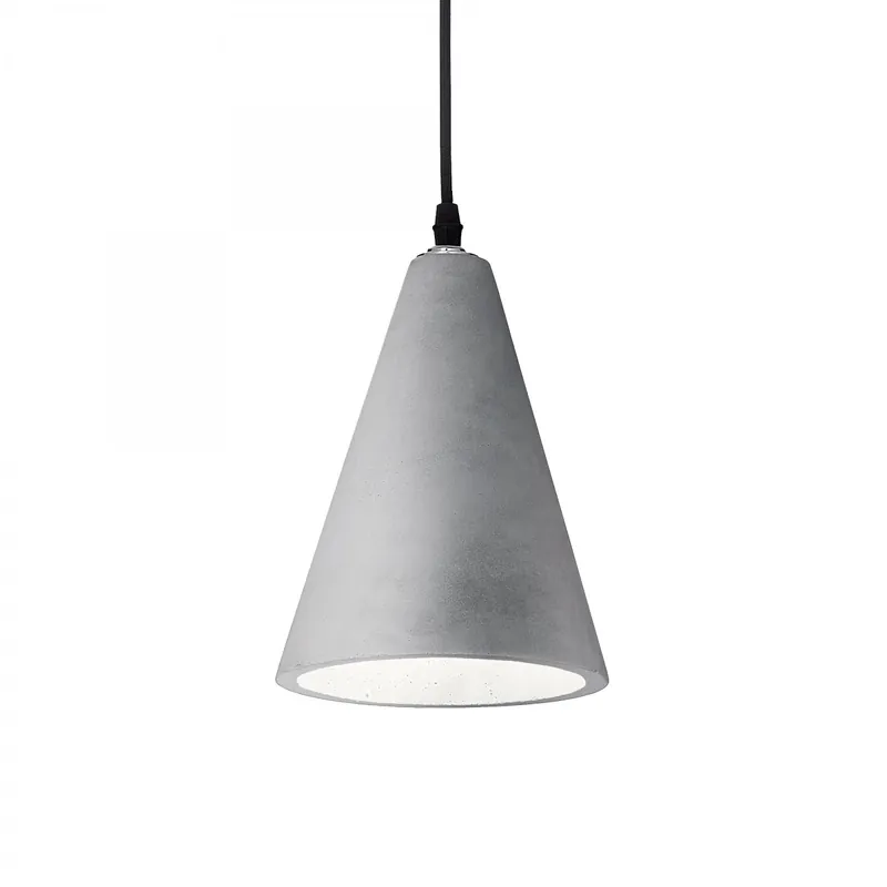 Outlet Ideal Lux 110424 mennyezeti függőlámpa Oil-2 1x60W E27 - betonszínű