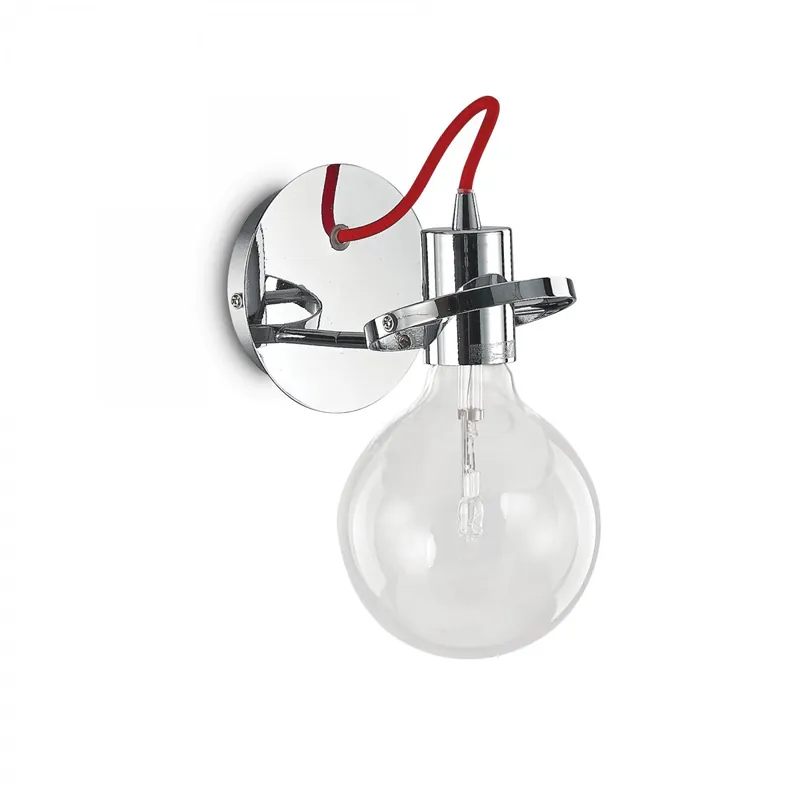 Ideal Lux 119427 fali lámpa Radio Cromo 1x60W E27 Azonnali szállítás