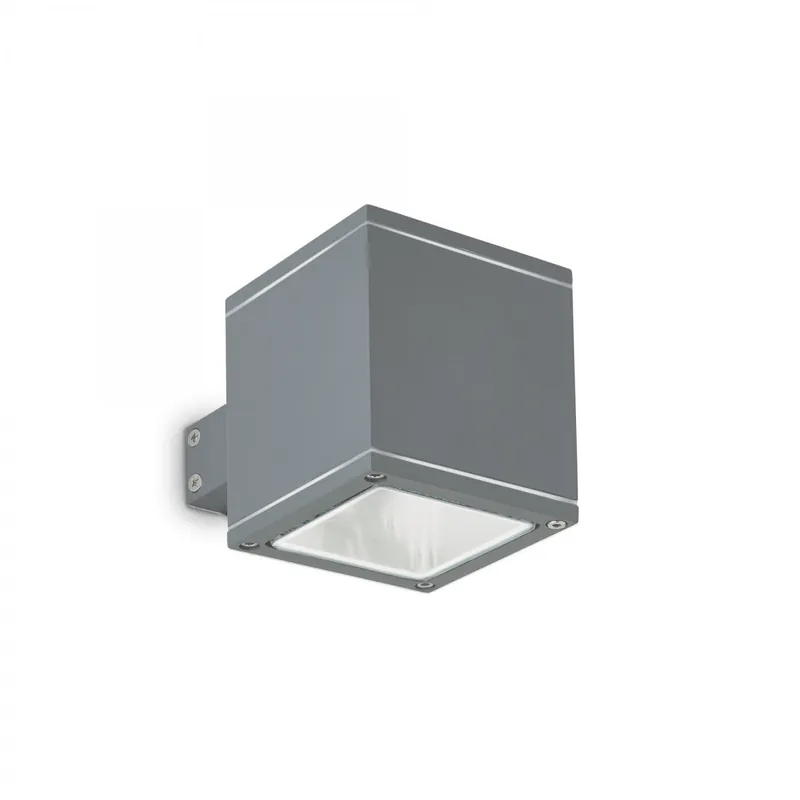 Expressz szállítás Ideal Lux 121963 kültéri fali lámpa Snif Square Antracite 1x40W G9 IP44 - antracit