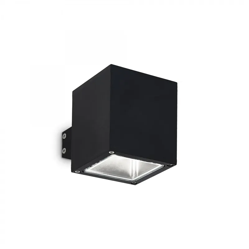 Biztonságos fizetés Ideal Lux 123080 kültéri fali lámpa Snif Square Nero 1x40W G9 IP44 - fekete