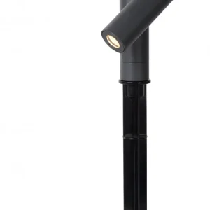 Lucide 27894/05/29 LED kerti oszloplámpa Tatum 1x4,5W 417lm 3000K IP65 - leszúrható, fekete Szuper akció