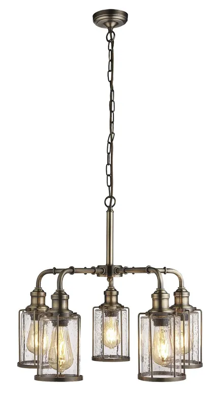 Gyors kiszállítás Searchlight 1265-5AB Urban függőlámpa E27 5 x 60W