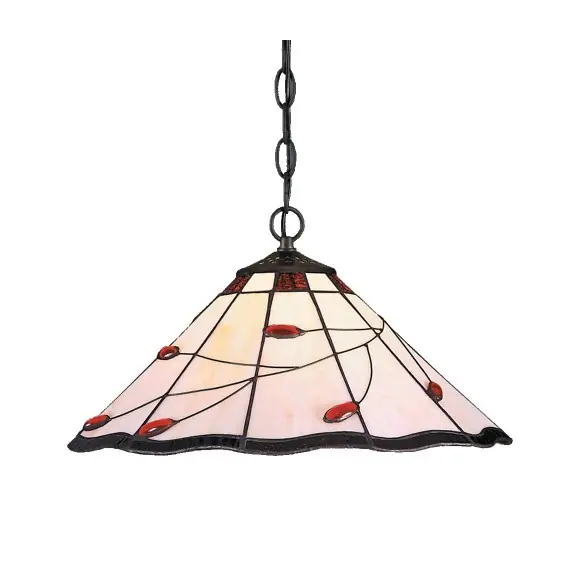 Gyors kiszállítás Prezent 92000172 mennyezeti függőlámpa Tiffany 2x60W E27