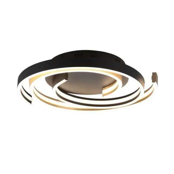 Biztonságos fizetés Trio 641910208 LED mennyezeti lámpa Caya 1x58W 6800lm 2300K+3000K+4000K - DIP switch, 3 fázisú fényerő-szabályzás, sárgaréz