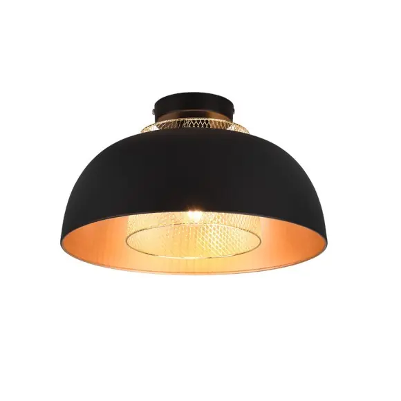 Trio R60811032 mennyezetre szerelhető lámpa Punch 1x40W E27 - fekete Különleges ajánlat