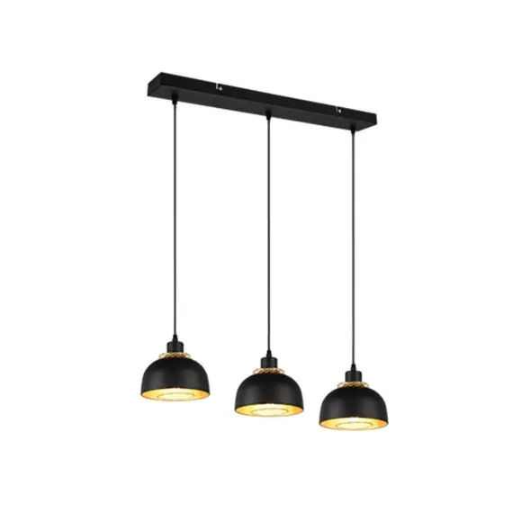 Trio R30813032 függőlámpa Punch 3x40W E27 - állítható magasság, fekete Legjobb ár