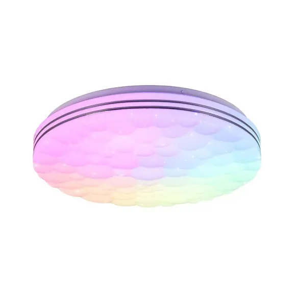 Népszerű Trio R67131100 LED mennyezeti lámpa Tiger 1x22W 2500lm 2700-6000K RGB - távirányító, éjszakai üzemmód, szabályozható, csillogó hatású, fehér