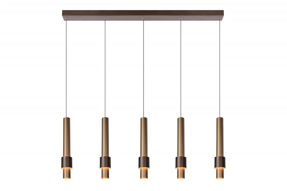 Szuper ajánlat Lucide 24402/30/96 MARGARY mennyezeti függőlámpa LED 5x4,2W 2300lm 2700K - kávé