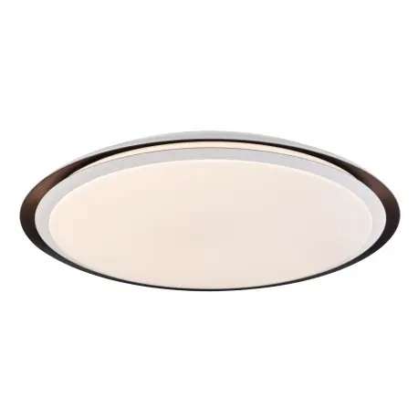 Szuper ajánlat Globo 41359-40RGBSH LED mennyezeti lámpa Xaver 1x40W 3200lm 3000-6000K RGB - smart light, távirányítás, szabályozható, éjszakai üzemmód, memória funkció, időzítő, csillogó hatás, barna, fehér