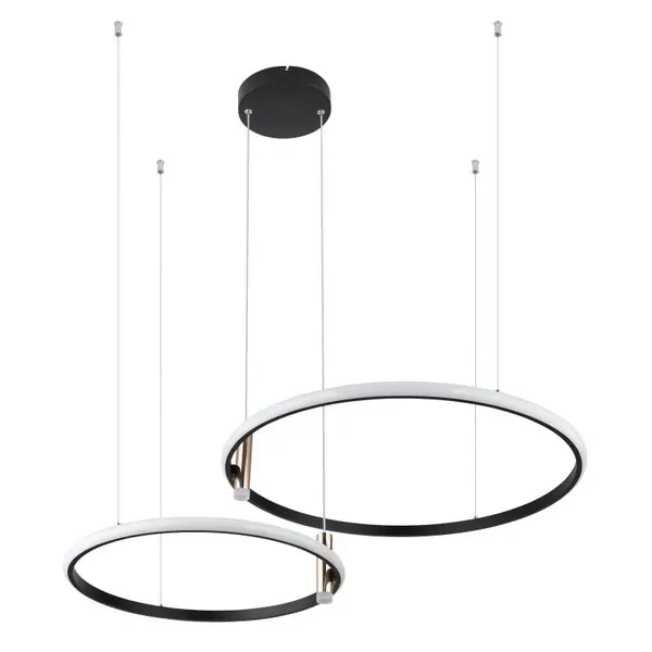Globo 67300H LED mennyezeti függőlámpa Coco 1x55W 2200lm 2700-6000K - szabályozható, távirányító, memória funkció, éjszakai üzemmód, fekete, arany, opál Szuper akció
