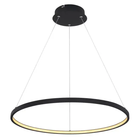 Kiárusítás Globo 67192-29B LED mennyezeti függőlámpa Ralph 1x29W 1250lm 3000K - állítható magasságú, fekete, opál
