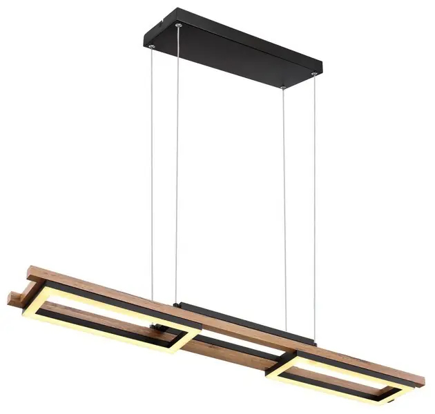 Globo 67266H LED mennyezeti függőlámpa Illa 1x30W 1000lm 3000K - opál, barna, fekete Szuper ajánlat