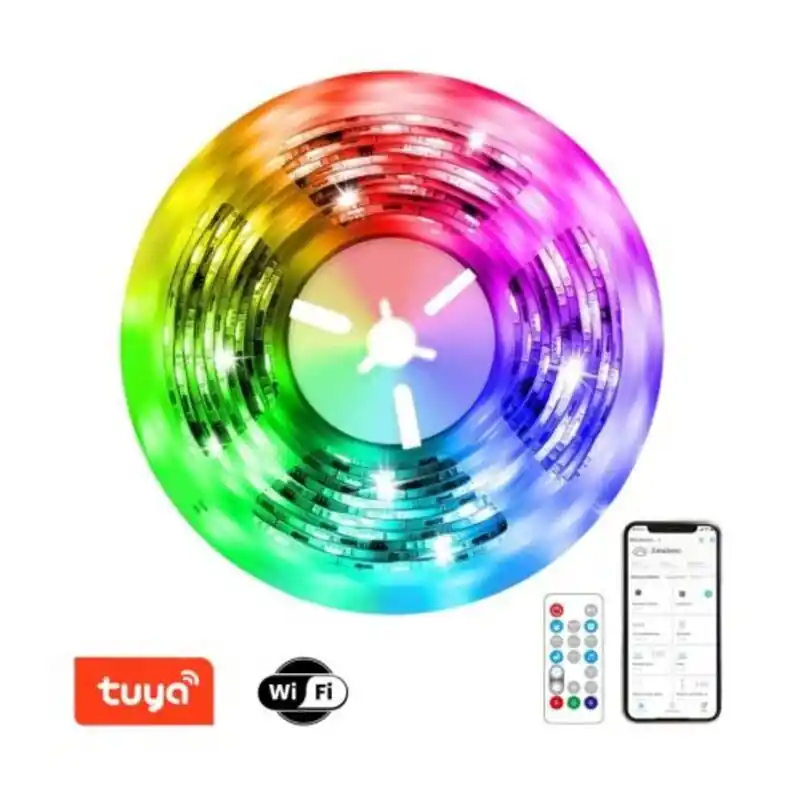 Immax 07734L LED digitális szalag Smart 5m 1x7.2W 2700-6500K IP65 RGB - szabályozható, időzítő, WiFi, Tuya Legjobb ár