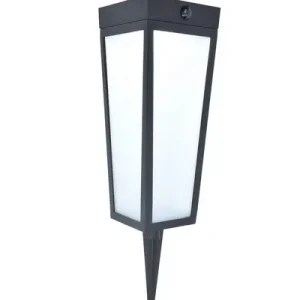 Lutec 6996601012 LED kerti napelem oszloplámpa mozgásérzékelővel Dias 1x8.4W 900lm 2700-6500K RGB IP44 - leszúrható, fekete Vásárlói kedvenc