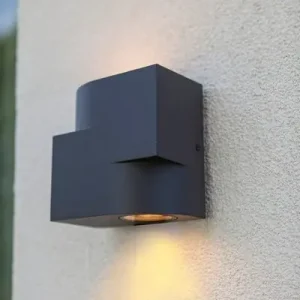 Ne maradj le Lutec 5288001118 kültéri fali lámpa Marbo 2x15W GU10 IP44 - fekete