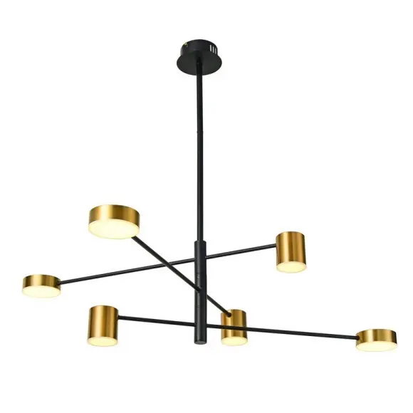 Újdonság Italux PND-16374-6-BK-GD-3K Remdal integrált LED forrás 2700 lm