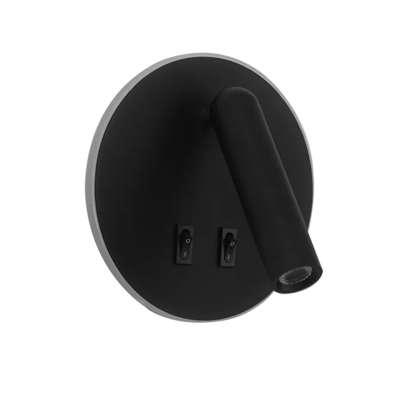 Vásárlói kedvenc Italux WL-53742-1-BK LED fali spotlámpa Furla 8W LED 516lm 3000K