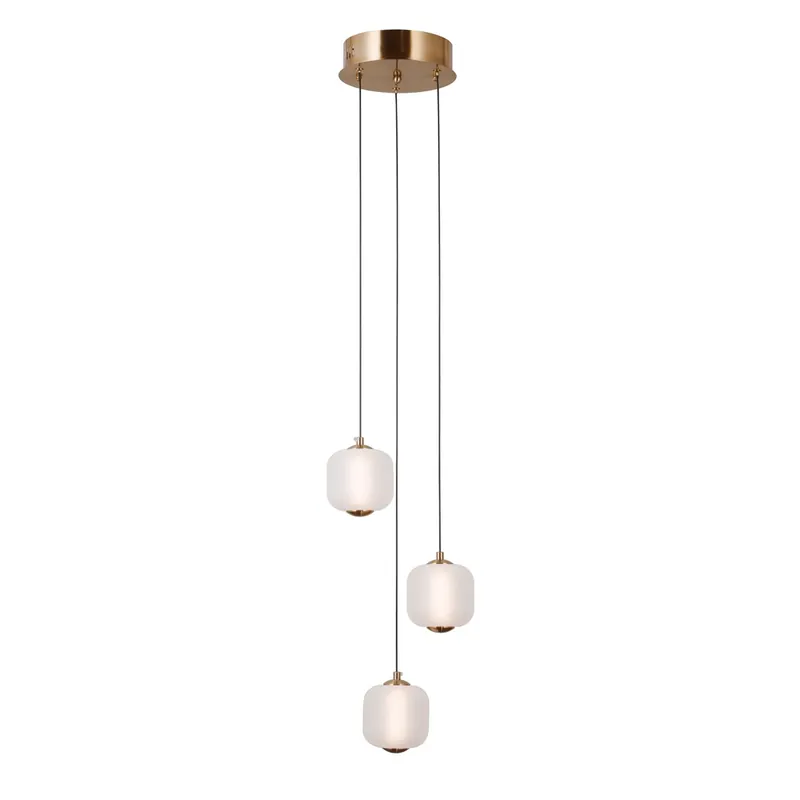 Italux PND-34362-3-HBR-OPAL LED mennyezeti függőlámpa Ganti 8W LED 865lm 3000K Ne maradj le